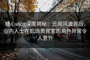 糖心vlog深度揭秘：丑闻风波背后，业内人士在机场贵宾室的角色异常令人意外