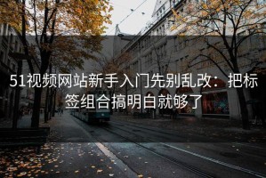 51视频网站新手入门先别乱改：把标签组合搞明白就够了